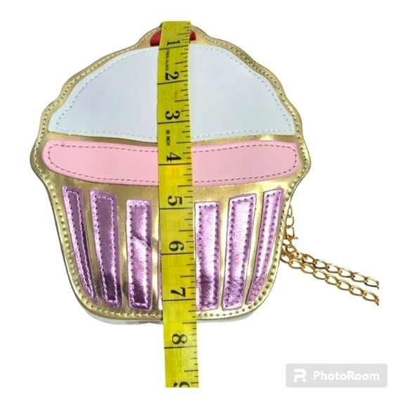 Cup Cake Faux Leather Crossbody Bag - Picture 3 of 8